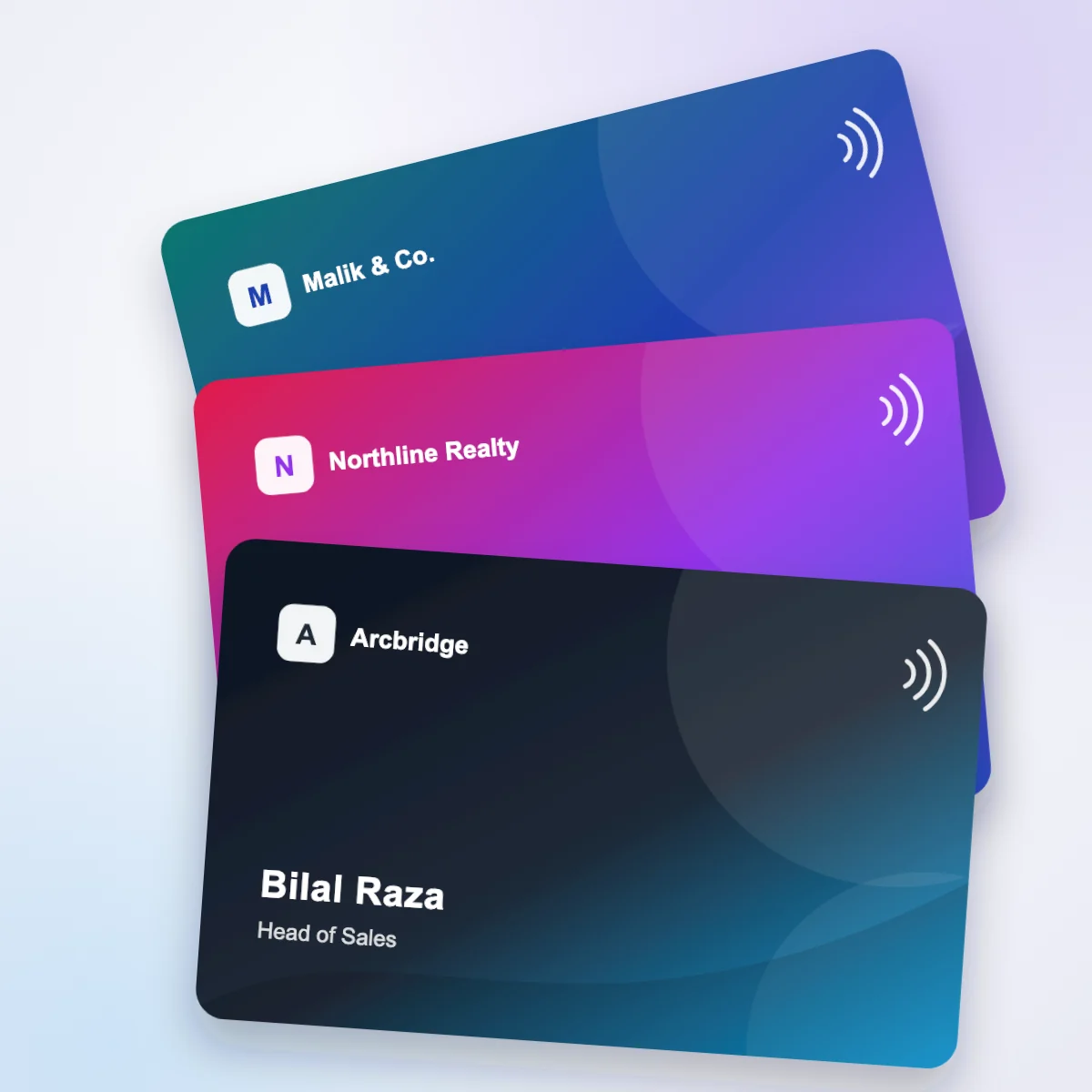 Team set of PVC cards