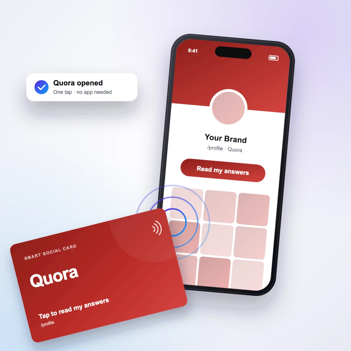 Tapping the Quora card opens Quora
